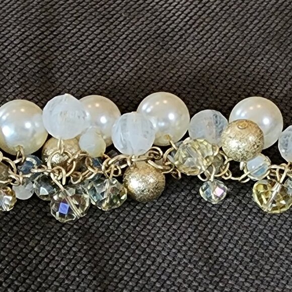 Etsy Vintage Gold Tone Beaded Cha Cha Style Bracelet - Picture 9 of 13